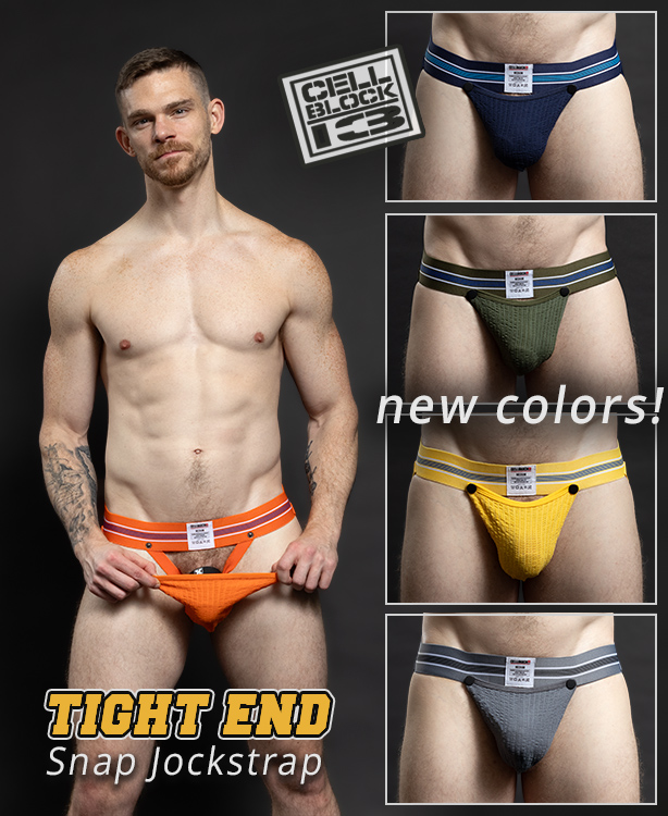 Cellblock 13 Snap Jockstraps in five new colors