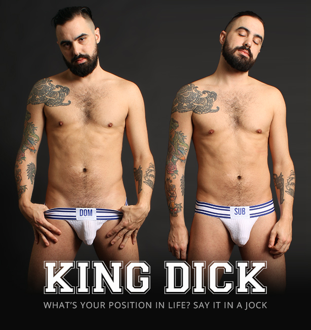 KING DICK Dominant/Submissive Sports Jockstrapa