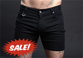 CellBlock 13 Castro Denim Zipper Short