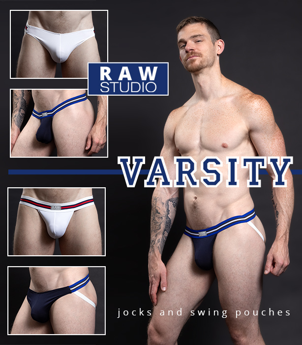 Raw Studio Varsity Jockstraps and Pouches