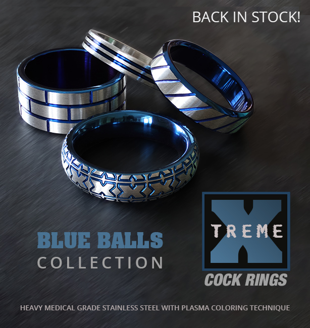 Xtreme Blue Balls Cock Rings