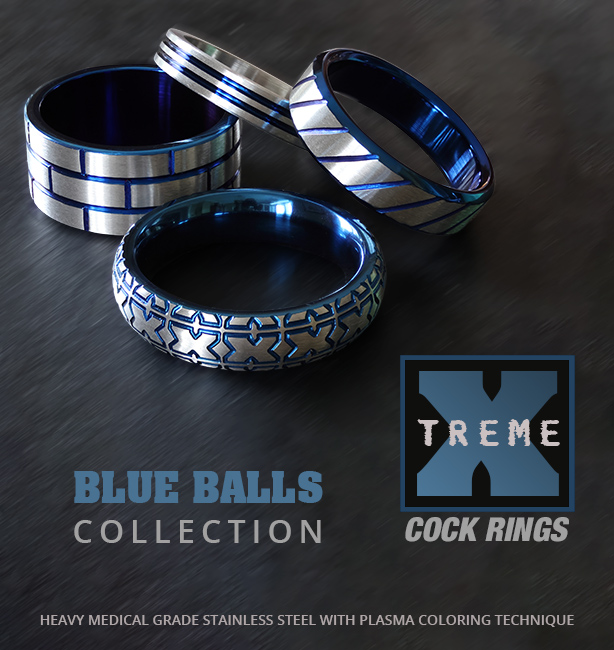 Xtreme Blue Balls Cock Rings