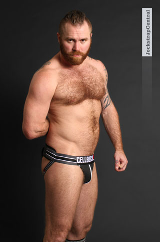 Jockstrap Central model Zack Acland