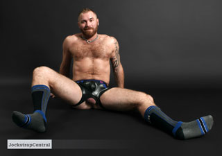 Jockstrap Central model Zack Acland