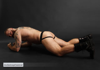 Jockstrap Central model Zack Acland