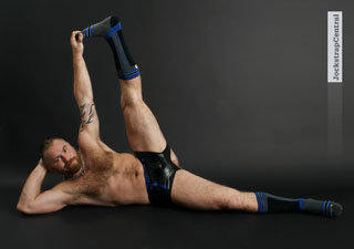 Jockstrap Central model Zack Acland