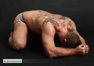 Jockstrap Central model Zack Acland