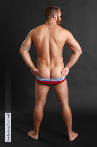 Jockstrap Central model Zack Acland