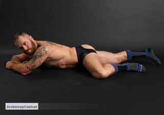 Jockstrap Central model Zack Acland