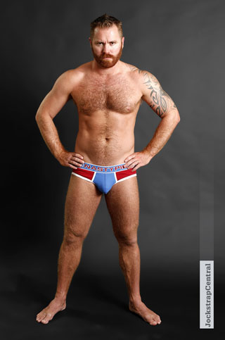 Jockstrap Central model Zack Acland